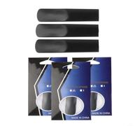 3PCS Synthetic Sax Reeds Strength 1.5 2.0 2.5 pour durable 3PCS(Alto sax) | Synthetic resin material, split-proof design, ideal for daily practice, consistent , long lifespan