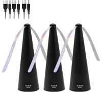 3Pcs Table Fly Fans,Portable USB Rechargeable Table Silent Mosquito Repellent Fan,Répulsif à Mouches et Moustiques pour Terrasses, Restaurants, Extérieur et Intérieur