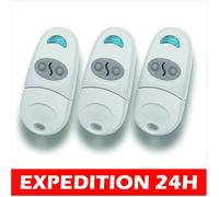 3pcs Telecommande Portail, 433,92 MHz Telecommande Universelle Porte de Garage, Compatible avec Top 432NA, 432EE, 432EV, Étiquette
