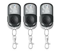 3Pcs Telecommande Portail 433.92 MHz, Universelle Rolling Code Telecommande Duplicateur, Télécommande Garage sans Fil à 4 Boutons pour Porte Garage Électrique avec Couvercle Coulissant