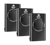 3PCS Telecommande Portail 868 MHz à 4 canaux, Telecommande Porte de Garage, Telecommande 868MHz, Compatibles avec les modèles XT4 868 SLH LR, XT2 868 SLH LR, XT4/XT2 868 SLH - Noir