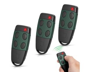 3PCS Télécommande Replacement pour Cardin S449, 433.92 MHz 4 Canaux, Télécommande Ouverture Portail Compatible avec Cardin S449 QZ1/ QZ2, Code TXQ449100 et Remplace le TXQ449200