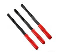 3pcs Thread Repair File Set Chrome Alloy Steel Red Handle