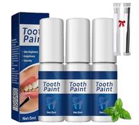 3Pcs Tooth Paint - Natural Teeth Whitening Paint,Extra Strong Formula For Stain,Portable Long-Lasting Tooth Polish For A Confident Smile