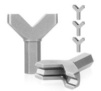 3pcs Tournevis à Crochets en Forme de Y, Tournevis à Écrou à Oreilles en Acier au Carbone Foret à Écrous à Oreilles à Fente Pratique pour l'Installation de Vis à Crochets au Mur et au Plafond