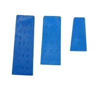 3PCS Tree Felling Wedges, ABS Plastic Chainsaw Wedges for 5.5/8/10in Blue