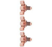 3Pcs Triple Hole Metal Pen Organiser with Pocket Clip Metal Pencil Slots Adjustable Spring Rings for Doctor Nurse Office Supplies Organiser