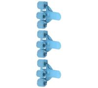 3Pcs Triple Hole Metal Pen Organiser with Pocket Clip Metal Pencil Slots Adjustable Spring Rings for Doctor Nurse Office Supplies Organiser