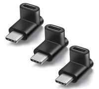 3Pcs USB-C Type C Male to Female Adapter 90 Degree Up and Down Angled USB-C Extension USB 3.1 Type-C for Tablet,Mobile Phone,Laptop