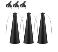 3Pcs Ventilateurs Anti Mouches pour Table, Ventilateur AntiMouches Rechargeable USB, VentilateurDe Table Anti Mouche, VentilateursAnti-moustiques Silencieux, Éloignez Les Mouches De Vos Aliments