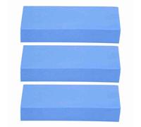 3Pcs Voiture Multifonctionnel PVA Super Absorbant Nettoyage Éponge Bloc Outils De Lavage De Voiture Éponge Grand PVA Super Absorbant Multi Fonctionnel Cube Tissu (Blue)