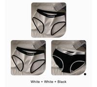 3pcs Women Seamless Cotton Panties Women's Mid-Rise Comfortable Briefs Female Soft Fitness Sports Underwear Ladies Underpants.L (47.5-57.5kg).Set 5