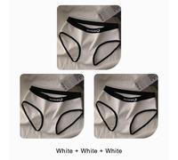 3pcs Women Seamless Cotton Panties Women's Mid-Rise Comfortable Briefs Female Soft Fitness Sports Underwear Ladies Underpants.L (47.5-57.5kg).Set 9