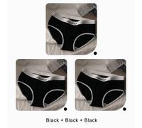 3pcs Women Seamless Cotton Panties Women's Mid-Rise Comfortable Briefs Female Soft Fitness Sports Underwear Ladies Underpants.L (47.5-57.5kg).Set 8