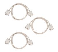 3pièces 1,4M RS232 DB9 9 Broches Male A Video VGA Cable Adaptateur Male 15 Broches Gris Clair