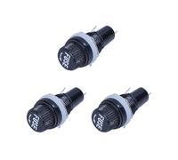 3pièces 12Mm Filetage avec Support de Panneau de Fusible pour Support de Fusibles pour Fusibles 5X20Mm