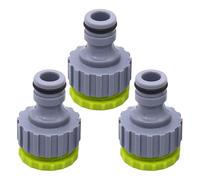 3Pièces Adaptateur Robinet Tuyau Arrosage,Raccords de,1/2 D'arrosage Embout 3/4 Adapter Exterieur Hose Bout Connecteurs,Female Male Universel Adaptateurs Irrigation,pour Gardena Jardin et Cuisine