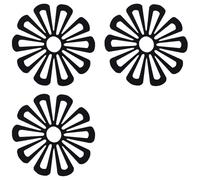 3pièces Dessous de Plat en Silicone Multi-usages en Forme,Dessous de Plat Silicone,Tapis de Table pour Salle à Manger,Tapi Antidérapant Noir Résistant à la Chaleur,pour Table,Cuisine,Poêles