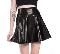 3Pièces Jupe Femme Courte Cuir Noir Pour Bar Et Club