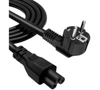 3Pin AC Cordon de Trèfle, 1.8M Cable Alimentation PC Tripolaire CEE7 3 Voies vers IEC 320 C5,10A-16A 250V pour Chargeurs [325]