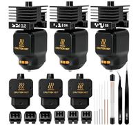3PK 0,2 mm + 0,4 mm + 0,6 mm P2S/X2D Hotend Quick Swap Têtes d'impression | Avec Couvercle en Silicone, Brosse en Silicone pour imprimante 3D P2S, X2D, H2D, H2S, H2C - 40 pièces