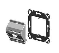 3Port DIN Inst. Kit RAL9010 - RJ45 8 (8) Data socket blanc 2-0336613-1