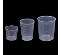 3proces Lot de 30, 50, 100 ml, gobelets en résine époxy, gradués, transparents, mélange de peinture époxy, cuillère doseuse