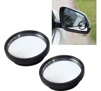 3R-061 2 PCS Auto Blind Spot Rear View Wide Angle Mirror Blind Spot Mirror Blind Spot and Round Mirror, Size : 3.8*3.8cm