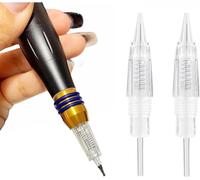 3r/3rl 10 Pack Clear Needle Cartridges For Permanent Makeup, Eyebrow, Eyeliner, Lip Liner, Microblading