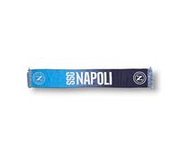 3R Sport SSC Napoli écharpe jacquard, produit officiel 100% acrylique, bleu clair, blanc, bleu