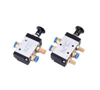 3R210-08 4R210-08 2 Way 3 Ports 5 Position Push And Pull Pneumatic Control Switch Reversing Manual Valve With Fittings Silencer(3R210-08,With 10mm fitting)