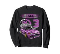3rd Birthday Bruh Racing Car Party Outfit 3 Year Old Boys Sweatshirt