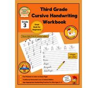 3rd Grade Cursive Handwriting Workbook: Cursive Handwriting Workbook for Kids ~ Beginners Cursive Writing Practice Book