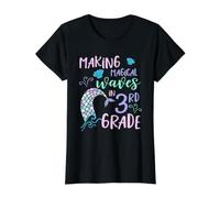 3rd Grade Cute Mermaid Shirt Girls Third Grade Making Waves T-Shirt Graphique avec Valeur