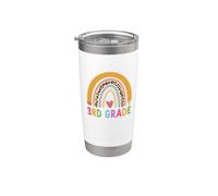 3rd Grade Teacher Student Boho Rainbow Back To School Gobelet isotherme en acier inoxydable double paroi