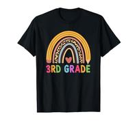 3rd Grade Teacher Student Boho Rainbow Back to School T-Shirt Graphique avec Valeur