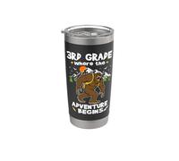 3rd Grade Where The Adventure Begins Back To School Bigfoot Gobelet isotherme en acier inoxydable double paroi