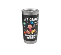 3rd Grade Where The Adventure Begins Back To School For Boys Gobelet isotherme en acier inoxydable double paroi