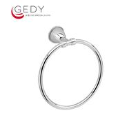 3S GEDY GENZIANA ANNEAU PORTE SERVIETTE EN ACIER CHROMÈ ET CROMALL WC