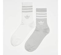 adidas Chaussettes 3-Stripes Glitter Crew Socks 2 Pairs in Argenté M