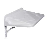 3S SuperSamaStore Auvent pour Climatiseur Extérieur, Couverture de Protection pour Unité Extérieure avec Supports de Fixation, L 1000 x P 500 x H 180 mm, ABS + PMMA, Blanc