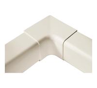 3S SuperSamaStore Coude Intérieur pour Goulotte 110×75 mm de Climatisation Dual/Trial Split, Raccord Courbe Interne Cache-Conduit à Montage par Pression, PVC Stabilisé UV V0, Blanc Ral 9001, 1 Pièce