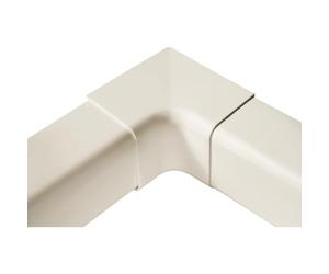 3S SuperSamaStore Coude Intérieur pour Goulotte 110×75 mm de Climatisation Dual/Trial Split, Raccord Courbe Interne Cache-Conduit à Montage par Pression, PVC Stabilisé UV V0, Blanc Ral 9001, 1 Pièce