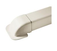 3S SuperSamaStore Coude Mural pour Goulotte Installation Climatisation et Climatiseur Dual Split, Blanc, PVC Anti-Choc Auto-extinguible, 110x75 mm, Lot de 4 Coudes