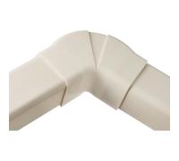 3S SuperSamaStore Coude Plat Réglable 80×60 mm pour Climatiseur, Accessoire Goulotte Clim Mono/Dual Split, Raccord Ajustable, Angle 65°-130°, Pvc Uv Stabilisé V0, Blanc Ral 9001 - Lot de 6