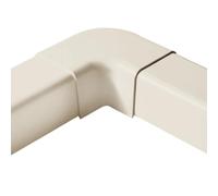 3S SuperSamaStore Courbe Plane 110 x 75 mm - Courbe Goulotte pour Passage Tuyau Condensat de Climatiseur ou Câbles Électriques, PVC Certifié CE Résistant à la Chaleur, 1 Pièce