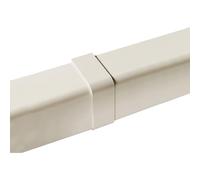 3S SuperSamaStore Couvercle pour Goulotte 110x75 mm, Raccord de Recouvrement pour Installations de Climatisation/Montage de Climatiseur Split, Résistant aux UV, PVC, Blanc Ral 9010, 1 Pièce