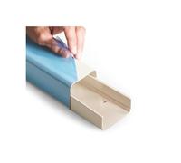 3S SuperSamaStore Goulotte à Couverture Complète 80 x 60 Millimètres avec Film Protecteur 16 Millimètres, Adaptées à l’Installation de Systèmes Mono et Dual Split, 8 Pièces de 2 Mètres Chacune