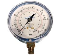 Manomètre Basse Pression Professionnel, Balances pour Gaz Réfrigérant R32 et R410A, Manomètre avec Raccordement Vertical et Filetage Mâle 1/8" Npt, Diamètre 80 Mm