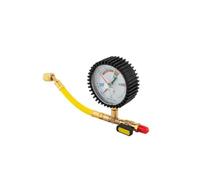 3S SuperSamaStore Manomètre Professionnel pour Azote, Raccords 1/4'' SAE avec Robinet pour Test d’Étanchéité du Circuit